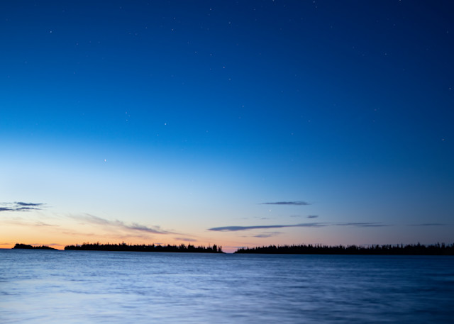 Morning star over Isle Royale National Park, Michigan, Lake Superior - Fine Art Print