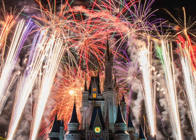 Wishes Panoramic Walt Disney World Fireworks Castle
