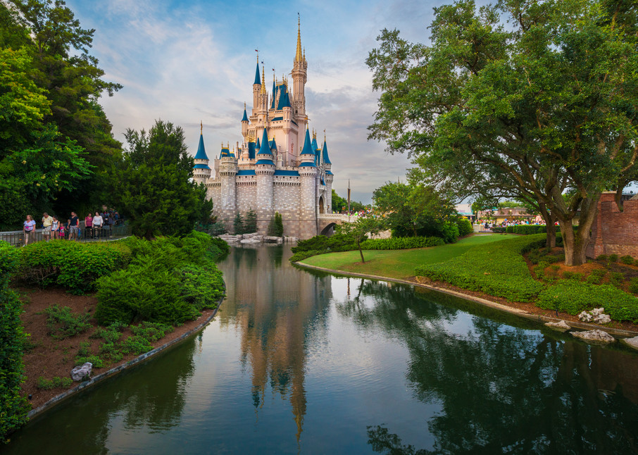 Fantasyland Disney World Cinderellas Castle Reflection