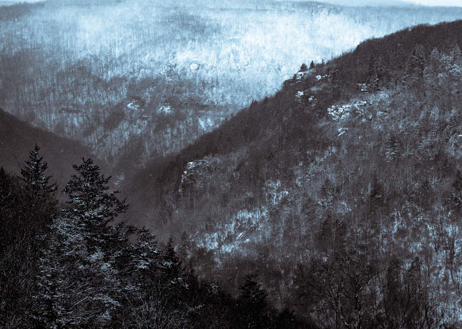 A Winter Scene as snow covers the Appalachians near West Virginia's Canaan Valley - Fine Art Photo Print