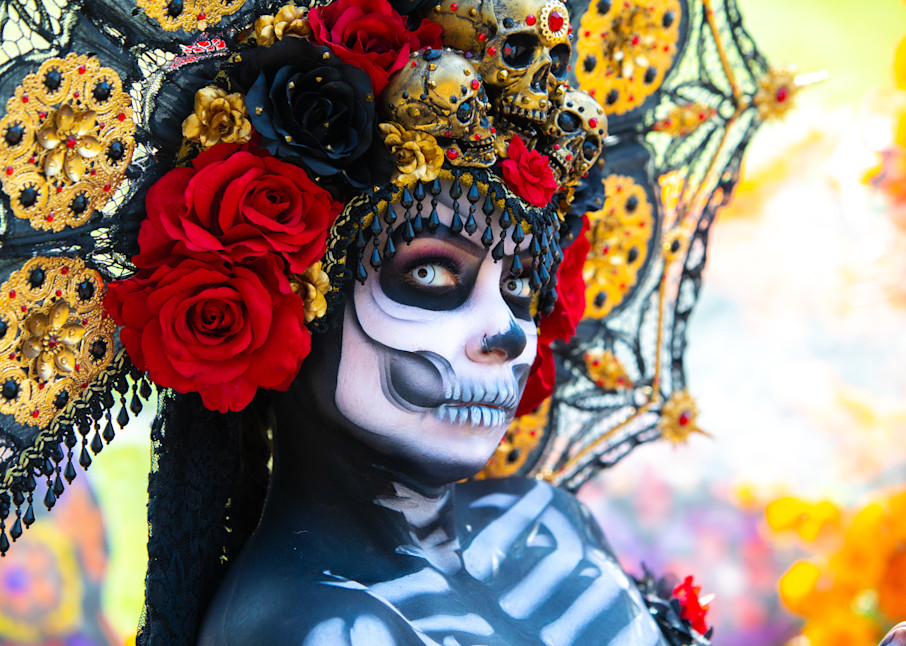 Dia De Los Muertos, Day Of The Dead, Mexican Culture, Mexican Wall Art, Travel Photography, Skeleton, Day of Dead Decor
