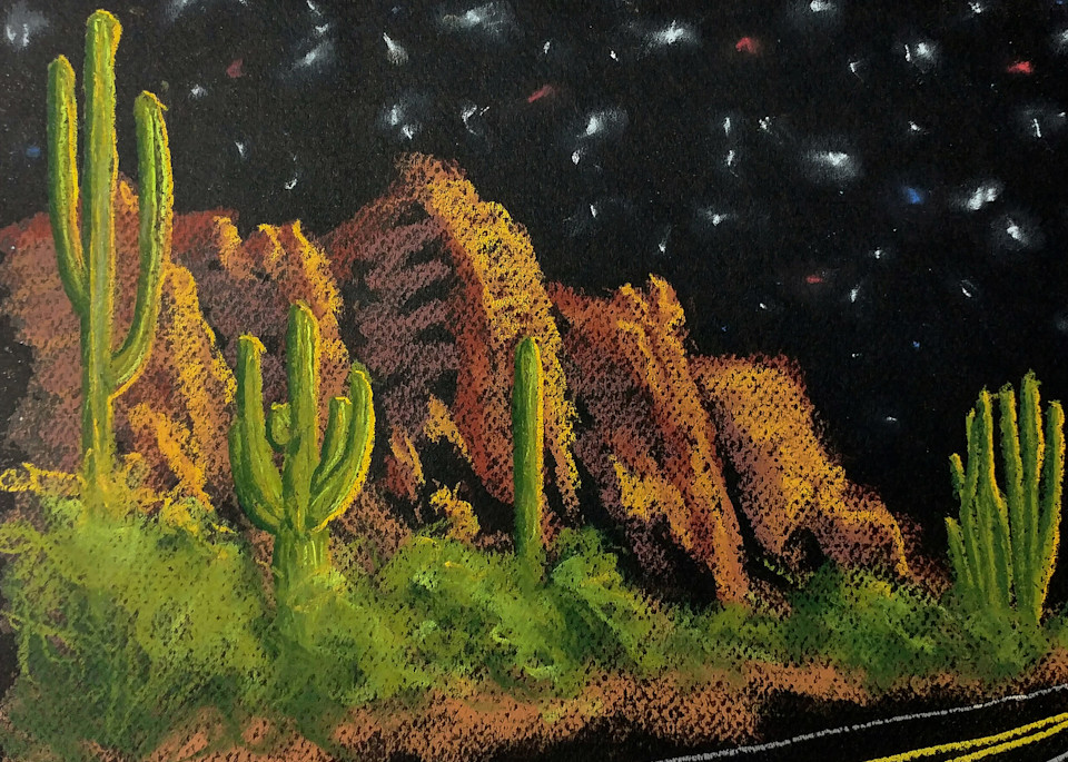 Cactus, Rock, Stars Prints