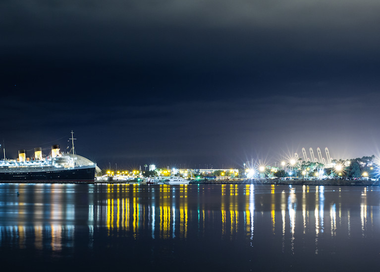 Queen Mary At Night Photography Art | Gatesman Photography