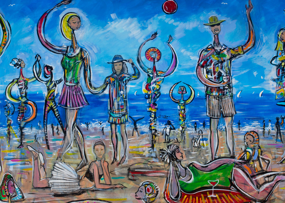 Saco Beach Dancers Art | Sandy Garnett Studio
