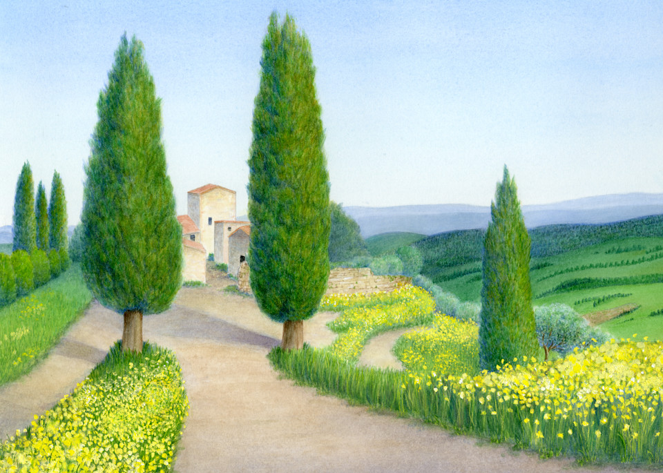 Spring Fever  Montepulciano, Tuscany Art | Diane Cardaci Art