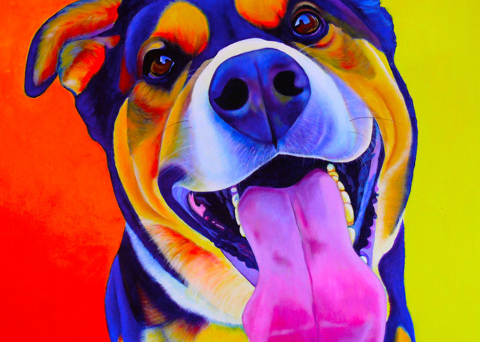 Mixed Breed Rottweiler Art | Art by Melanie Anderson