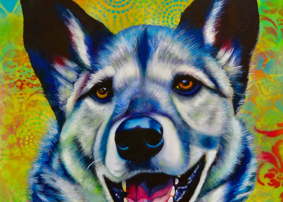 Mixed Breed Wolf 2 Copy Art | Art by Melanie Anderson