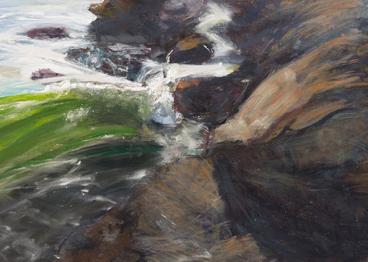 Rocks And Waves  Art | Ruthie Briggs Greenberg