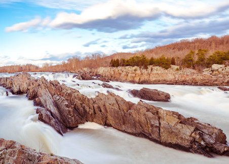 The Great Falls on the Potomac forming the border of Maryland and Virginia - Fine Art Photography print