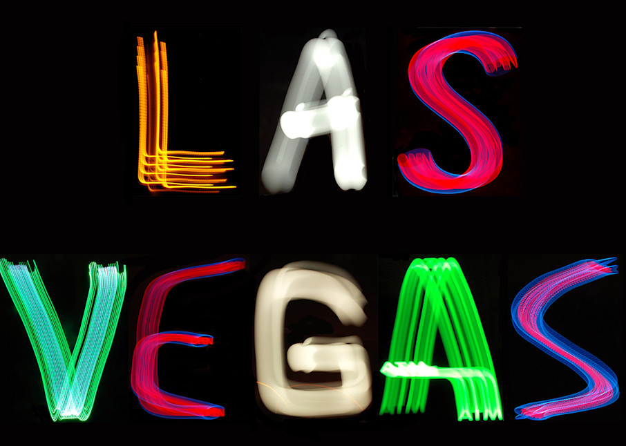 Las Vegas Light Painting 2 Photography Art | David Louis Klein