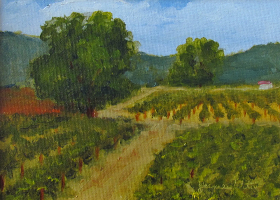 Walking Path In The Vineyard Art | Jeanie Watson
