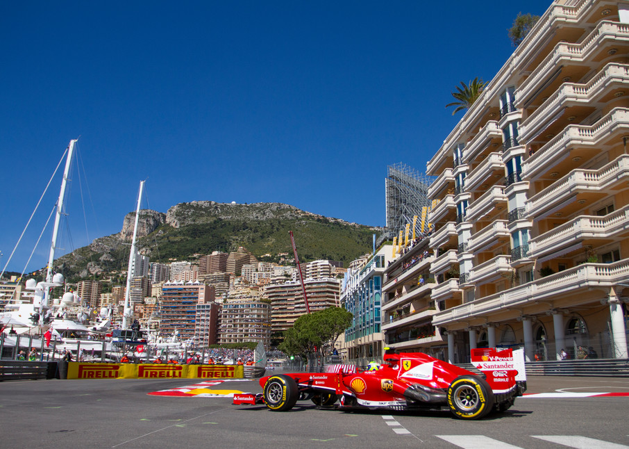 Ferrari At Nouvelle Chicane, Monaco Gp Photography Art | Russel Wong Photo Art