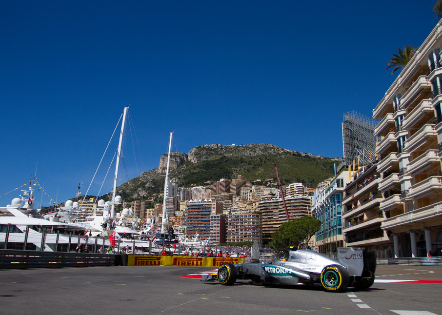 Mercedes At Nouvelle Chicane, Monaco Gp Photography Art | Russel Wong Photo Art