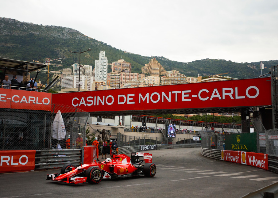 Ferrari At La Rascasse, Monaco Gp Photography Art | Russel Wong Photo Art