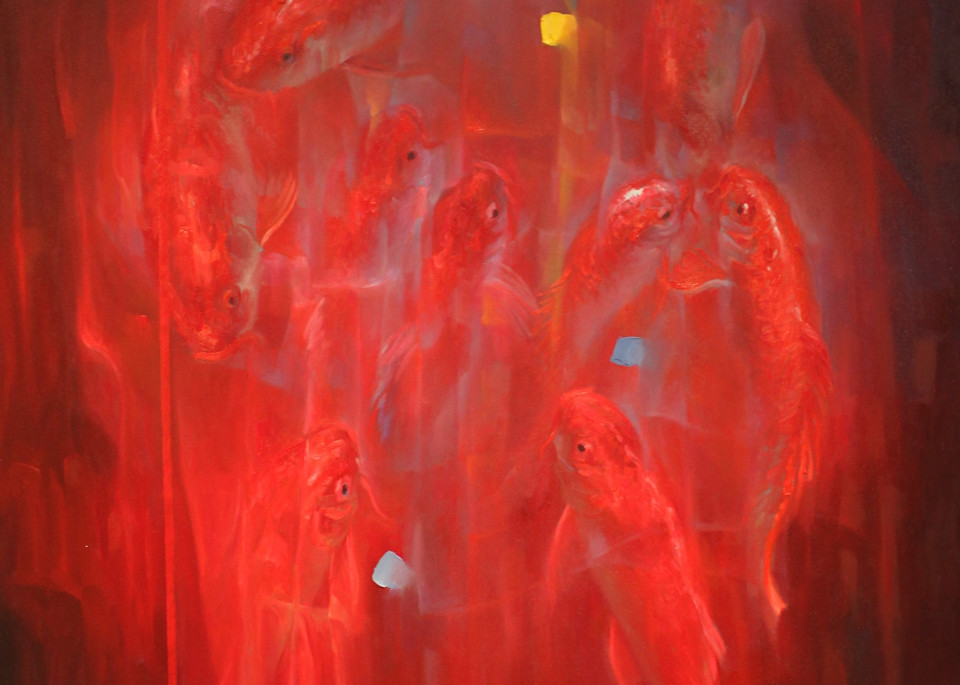 Red Kois Series Art | Ricky Montilla