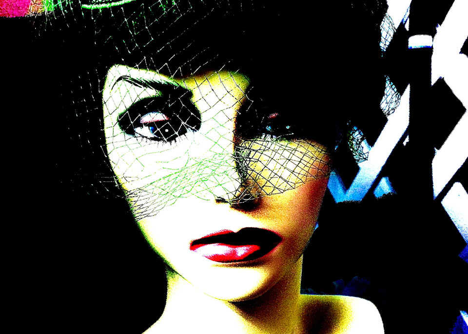 This retro pop art portrait of a mannequin creates a vintage look that will be remembered.