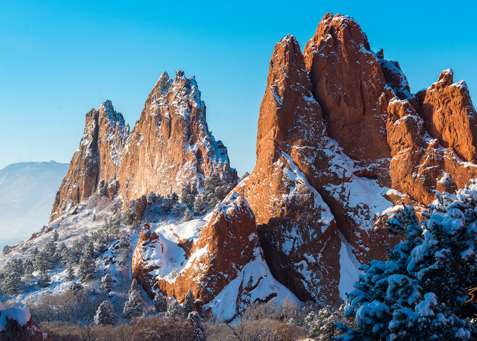 February Snow In The Garden Of The Gods Photography Art | Casey Chinn Photography LLC