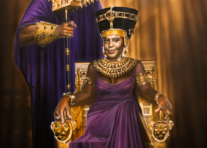 The Pharaoh King And His Goddess Art | Loveless Galleries