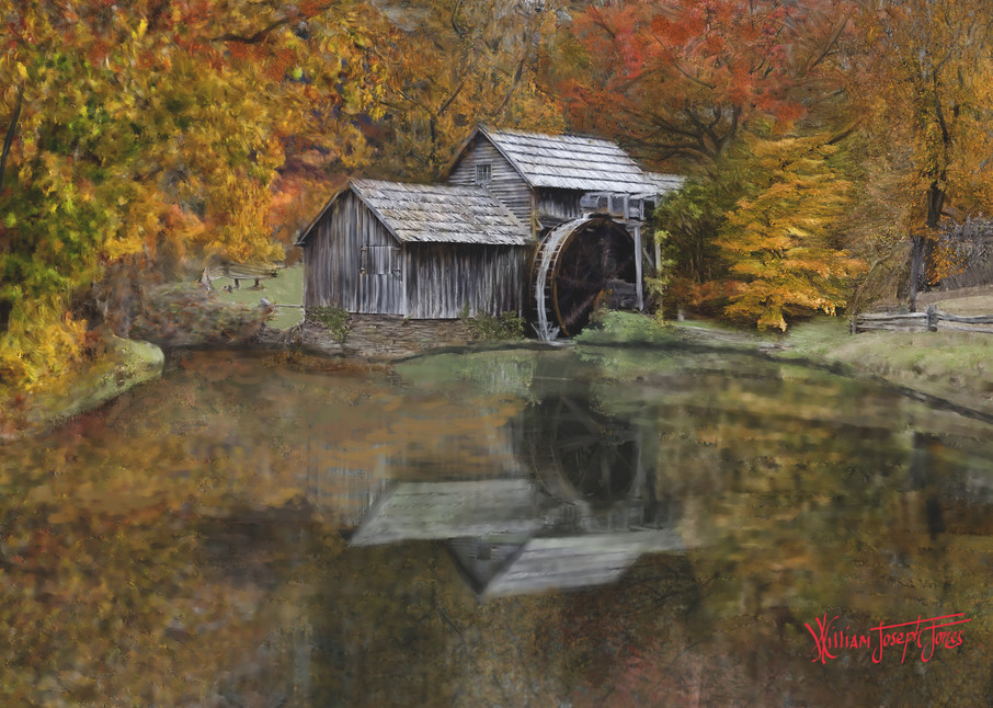 Fall At The Mabry Mill Art | Foothills Mercantile Co