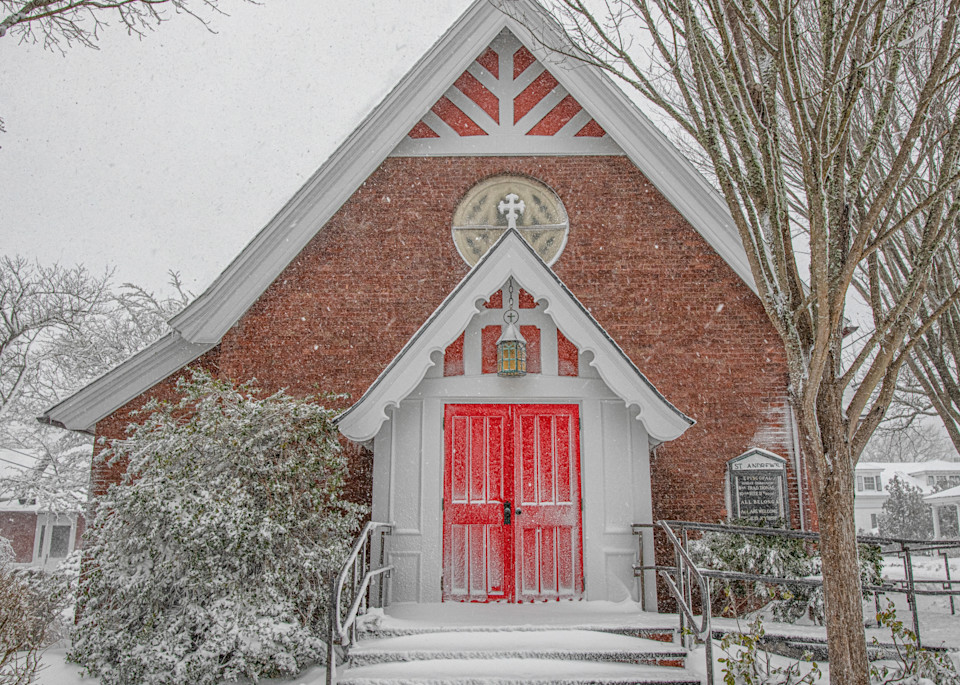 St. Andrews Snow Storm Art | Michael Blanchard Inspirational Photography - Crossroads Gallery