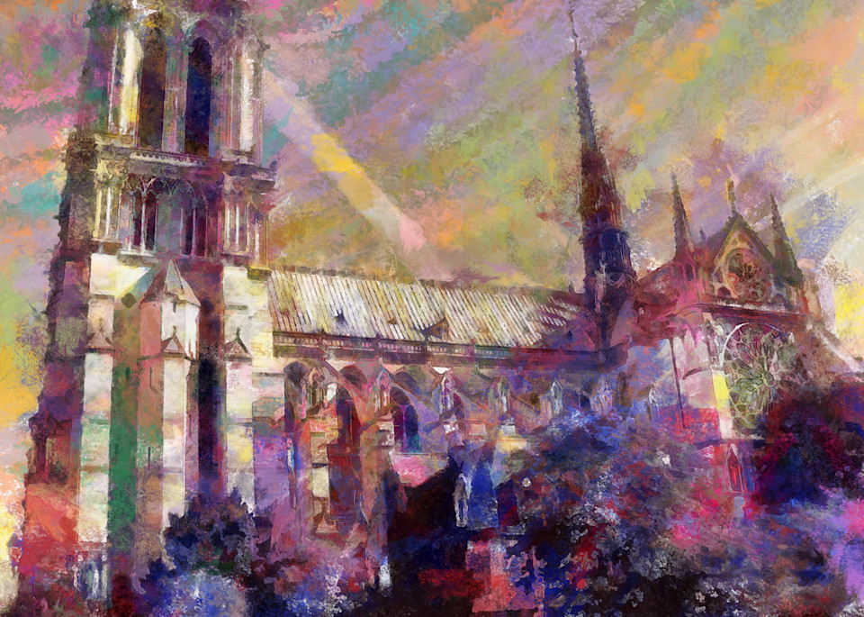 Notre Dame Cathedral   Digital Edit Art | Art of Ventura County