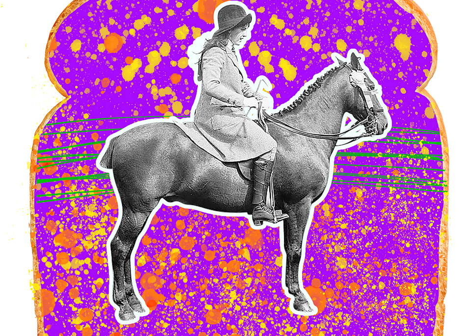 Toasties Girl On Horse Art | John Knell: Art. Photo. Design