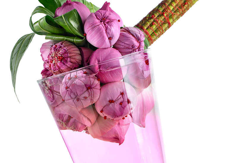 John E. Kelly Fine Art Photography – Lotus Bouquet in Vase - Floral Portraits