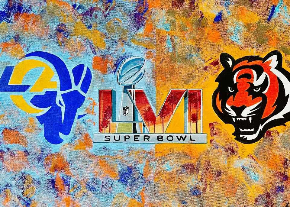 Super Bowl LVI painting