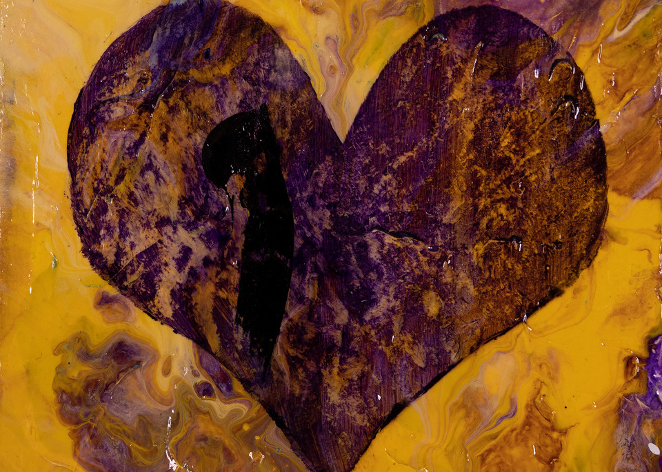 Liquid Heart Purple Art | The HeArt Painter