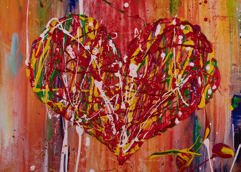 Passion Shown In Red Art | The HeArt Painter