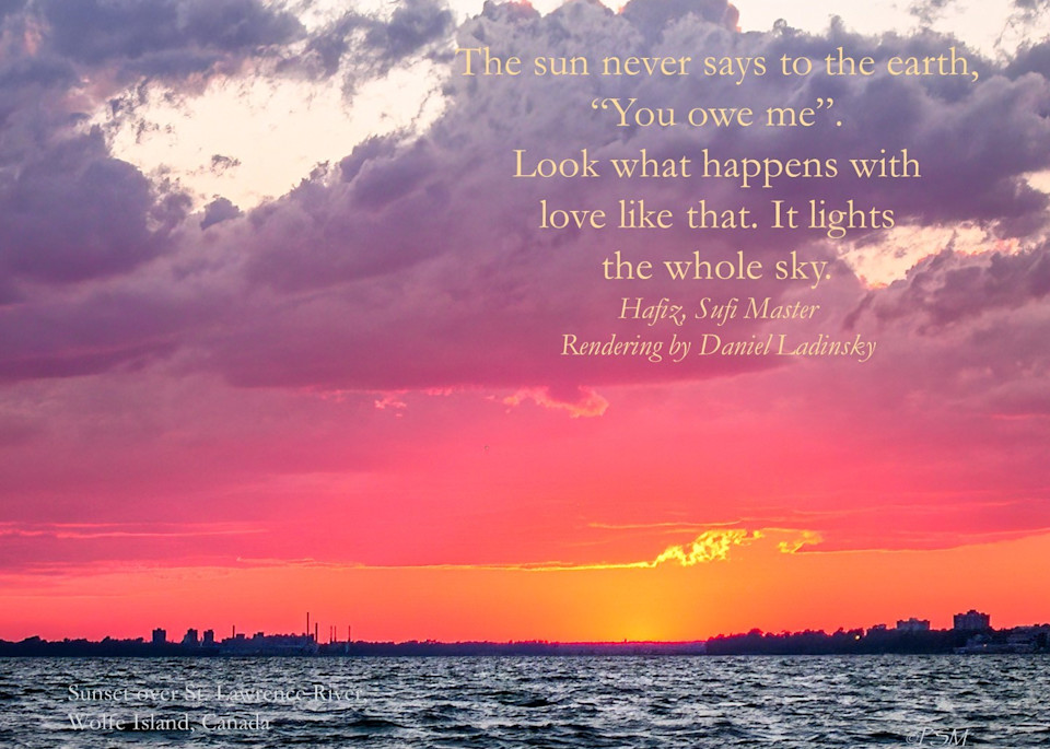 Canada Sunset with Quote