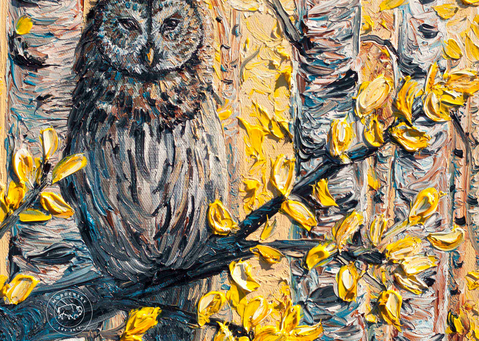 Owl In The Aspens Tote Art | Mordensky Fine Art
