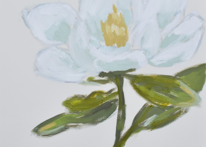 Giclee Art Print - Magnolia; Queen of the South II- by contemporary Impressionist April Moffatt