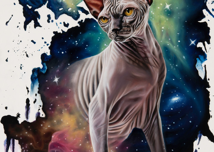 El Gato Del Espacio Fine Art Print Art | Designs By Pepper Art