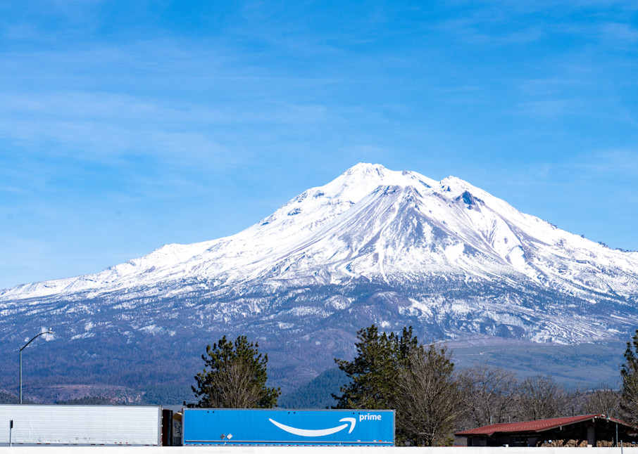 Shasta Prime View From Weed Ca Rest Stop On I5 Photography Art | Peter T. Knight Photography