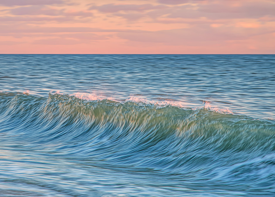 South Beach Magenta Wave Sunset Art | Michael Blanchard Inspirational Photography - Crossroads Gallery