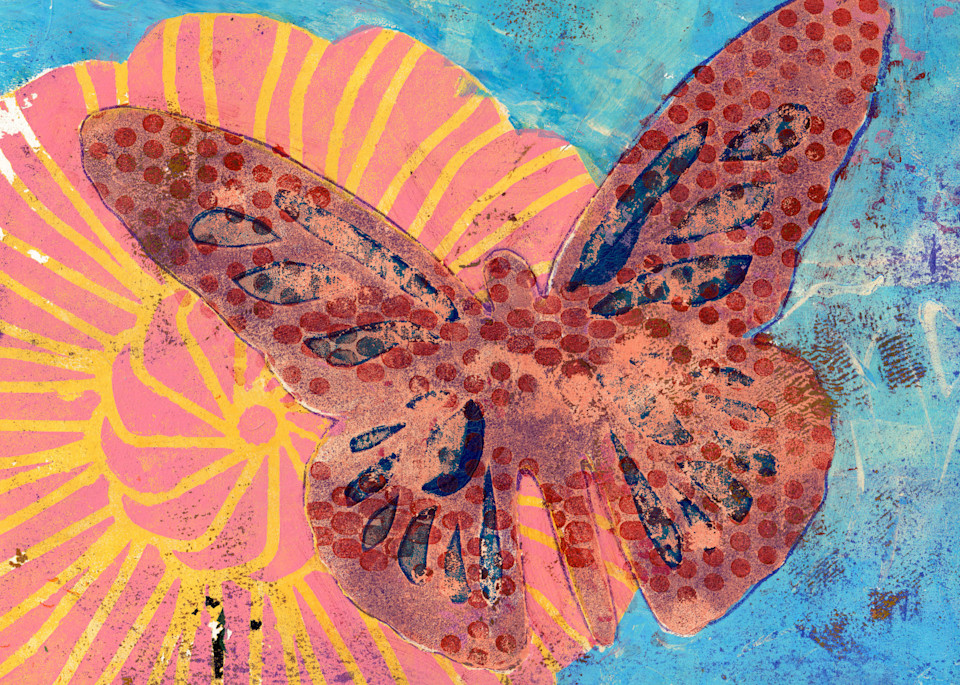 Butterfly Garden - Mixed media artwork by Jennifer Akkermans
