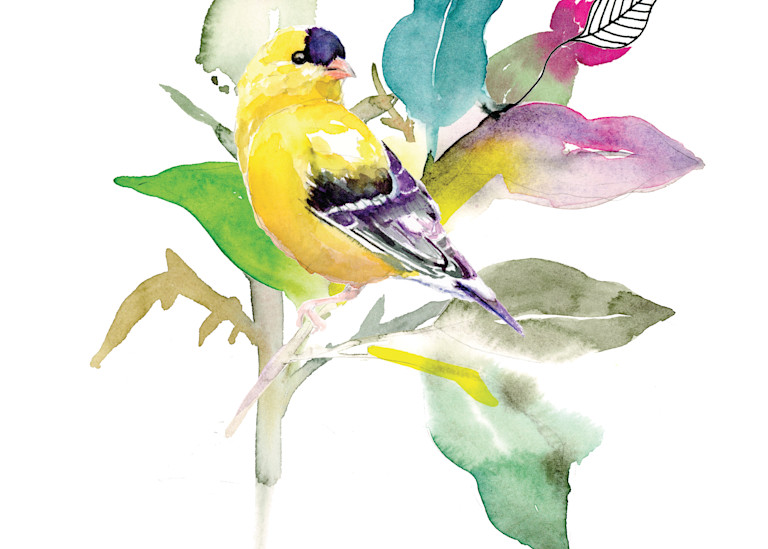 Goldfinch On Thistle Art | Andrea Henning Art