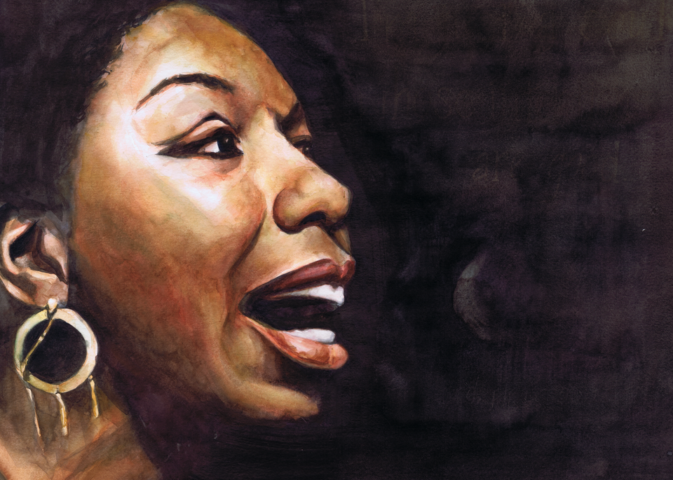 Nina Simone Art | Afro Triangle Designs, LLC