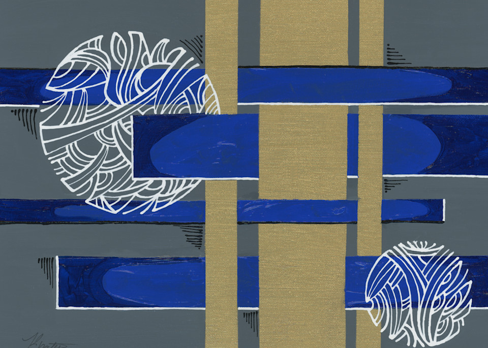 "Mind Blown: Abstract No1" Print Art | KBates Art
