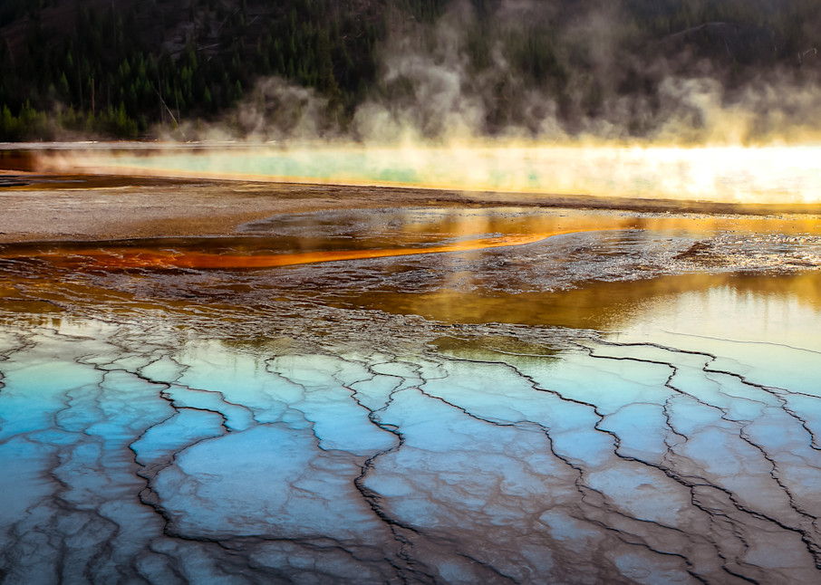 Grand Prismatic Steam, Yellowstone Photography Art | Kim Clune Photography