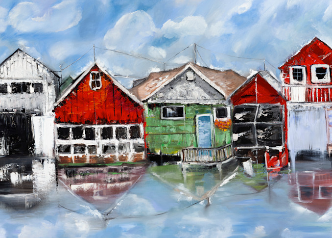 Canandaigua Lake Ny Boat Houses Art | Art of Recovery