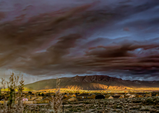 Stormy Sandia Sunset Photography Art | JPG Image Studio