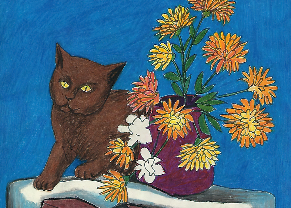 Feline Flower Art | The Beltway Bandits Art Emporium
