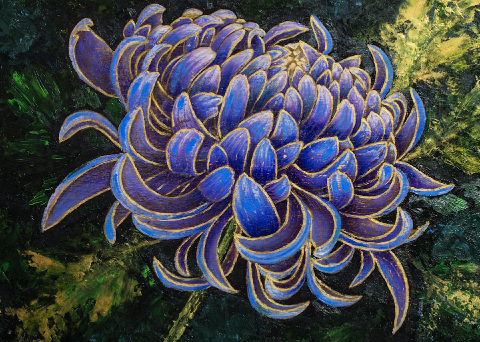 Beautiful Chrysanthemum Art Print by Mia Pratt