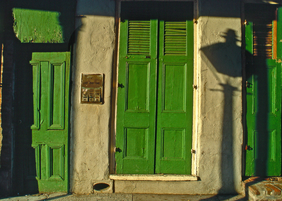 Doors in the French Quarter of New Orleans.