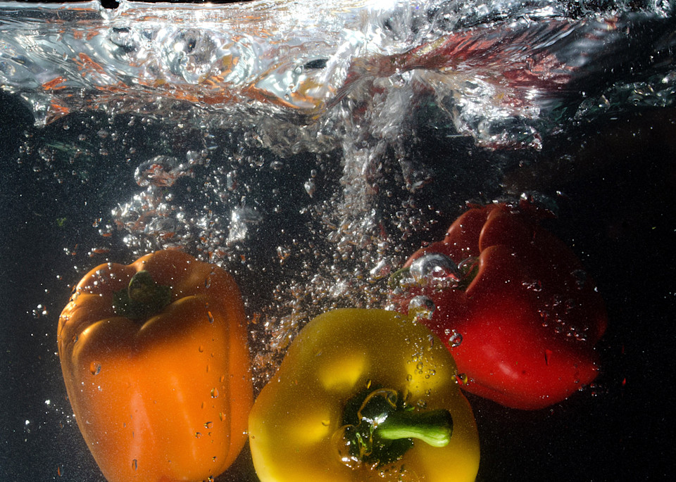 Peppers Splash Photography Art | Audrey Nilsen Studios