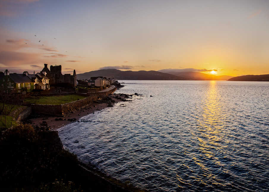 The sun rises over beautiful Rathmullen in Co. Donegal, Ireland