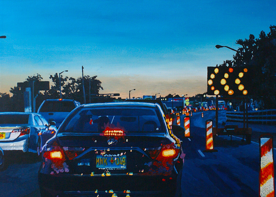 Traffic Over The Rio Grande Art | Whiptail Oils