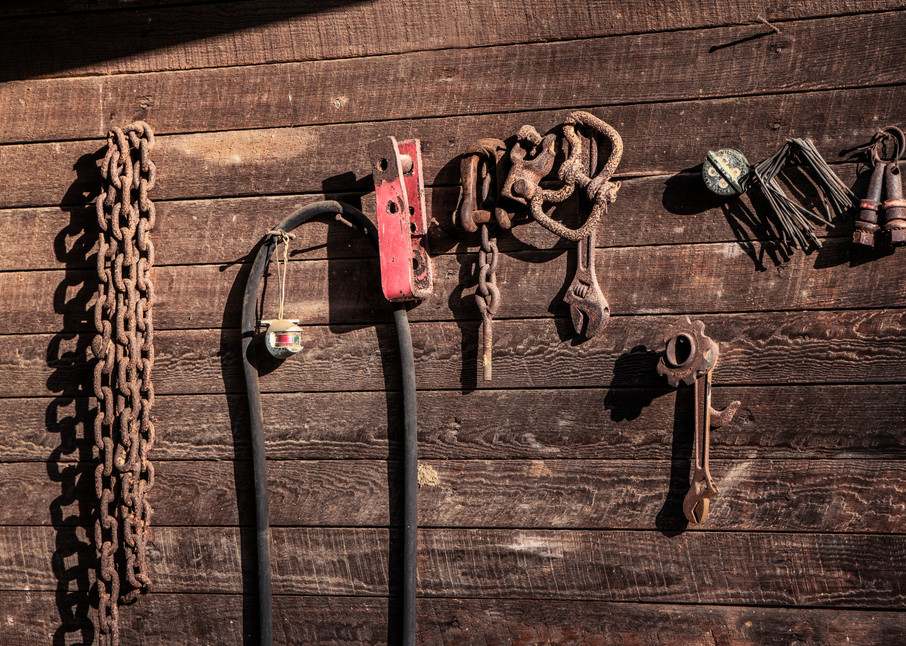 Barnyard tools - Tennessee barn fine-art photography prints